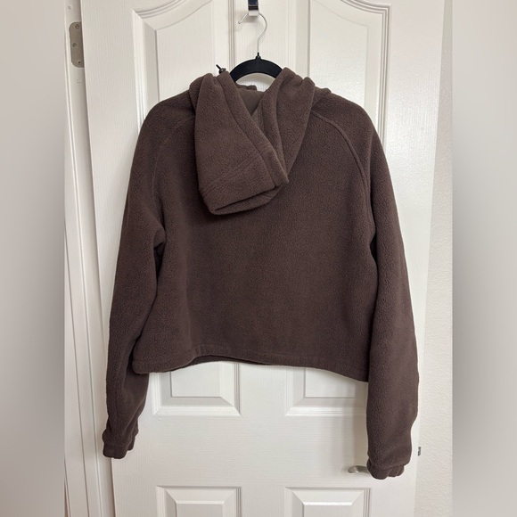 Outdoor Voices Brown Primo Fleece 1/4 Zip Hoodie - Picture 12 of 14